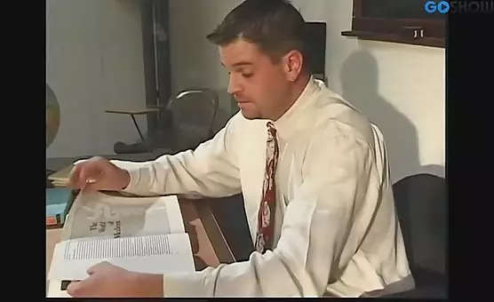 Naughty Teachers Desk Play and Blowjob