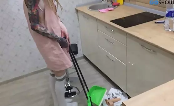 Riding a Dildo in the Kitchen A Tattooed and Inked Adventure